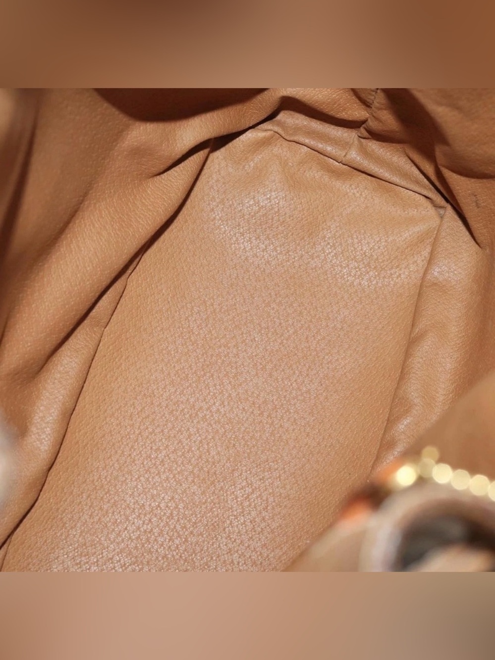 Celine Brown Monogram Bucket Bag with Tan Trim and Matching Pouch - Picture 6 of 16